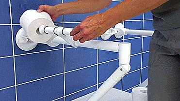 Mobeli Versatile Dual Suction Cup Hand Rails For Seniors and Disabled - Suction grips for bathroom with access to shower, bathtub, and toilet