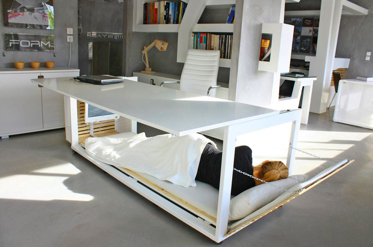 There Are Now Convertible Office Nap Desks That Let You Secretly