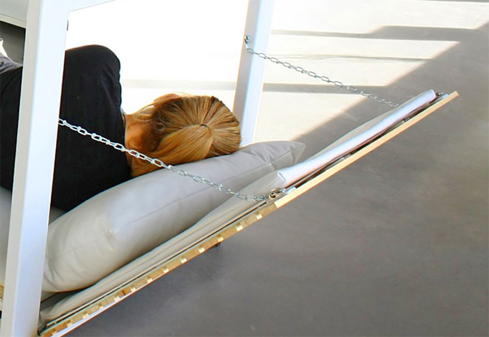 Studio NL Office Napping Desk - Secret convertible nap desk inspired by George Costanza