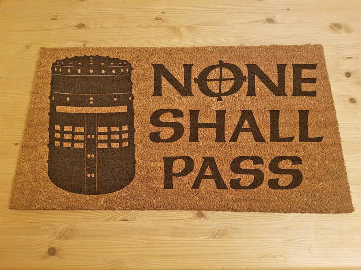 You Shall Not Pass Funny Doormat