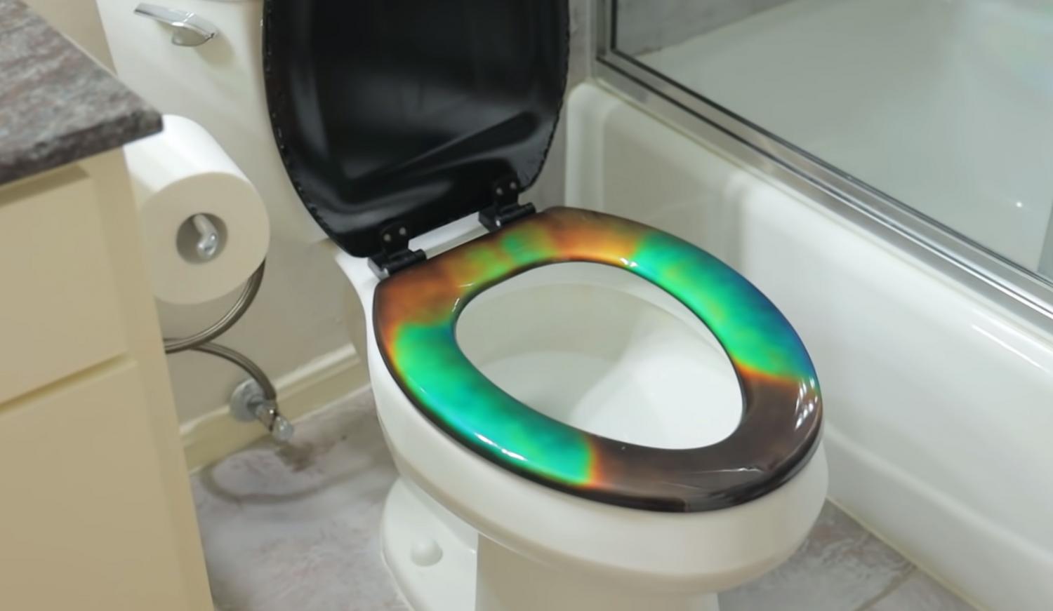 Mood Ring Toilet Seat - DIY Mood Ring Toilet Cover Lid