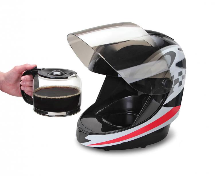 Motorcycle Helmet Coffee Maker - Racing Helmet Coffee Maker