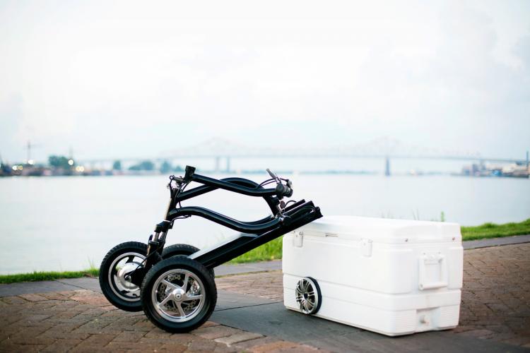 Kreweser Motorized Electric Cooler Scooter - Beer Cooler Motorcycle
