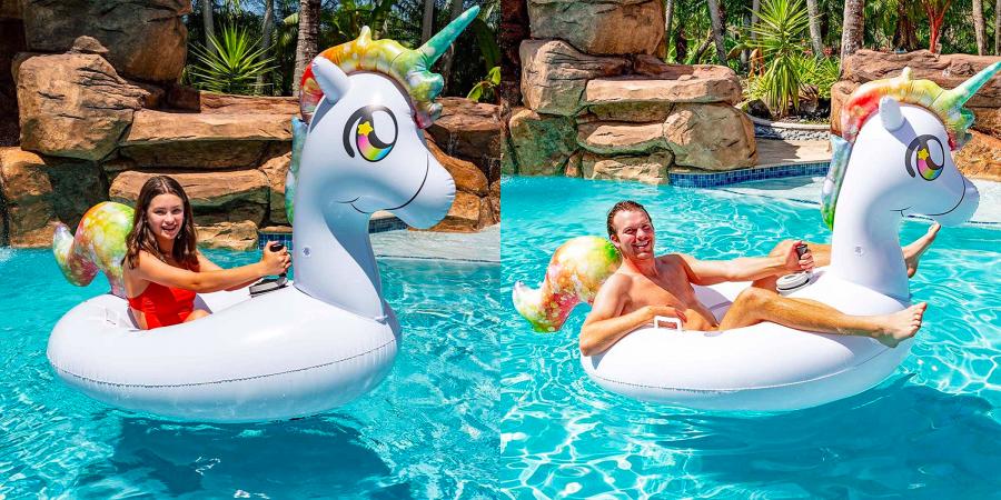 Giant Unicorn Motorized Pool Float