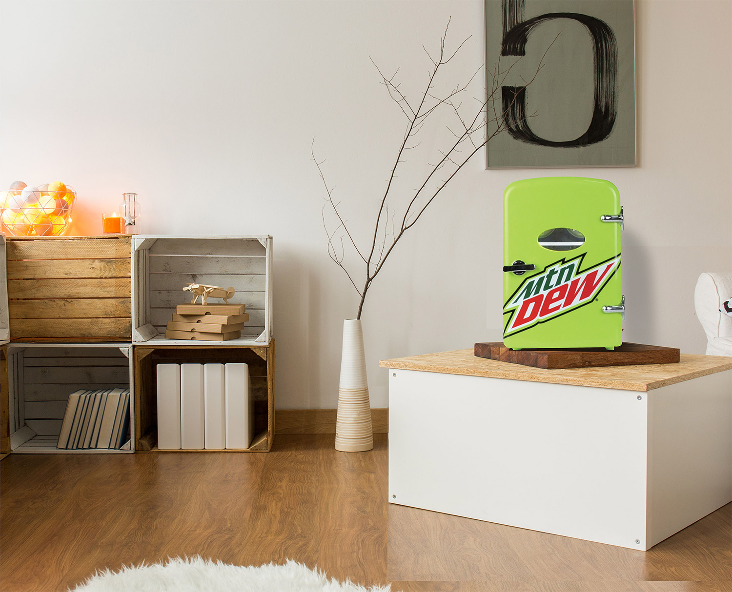 Retro Mountain Dew Mini Fridge For Your Desk at The Office