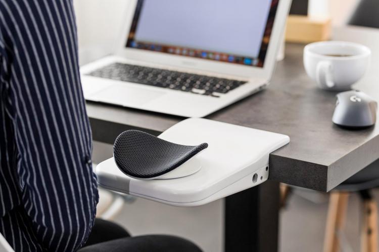 Mouzen Ergonomic Swiveling Elbow Rest Mounts Right To Your Desk