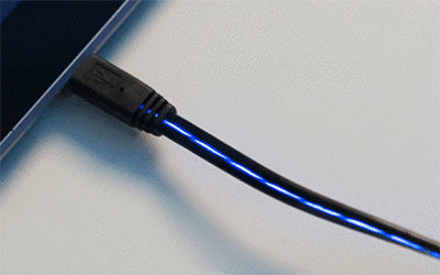 Animated LED Charging Cable - Moving LED Phone Charger