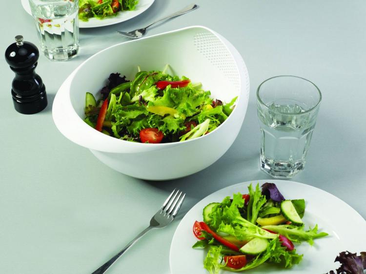 Prep and Serve Bowl with Integrated Colander