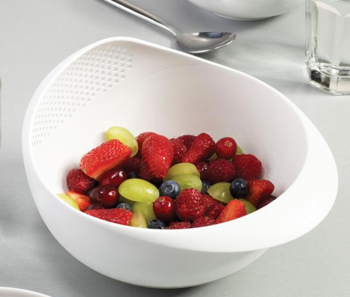 Prep and Serve Bowl with Integrated Colander