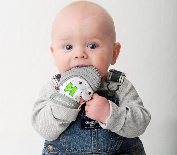 baby teething glove