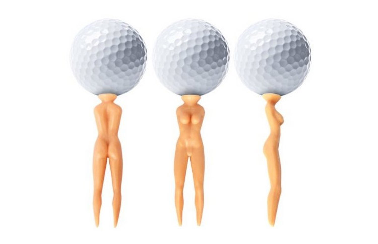 Naked Girl Golf Tees