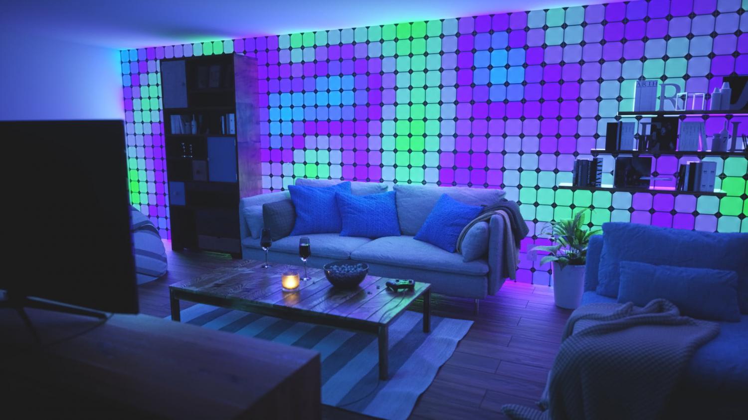 Nanoleaf Color Changing Panels Are Perfect For a Gaming Room