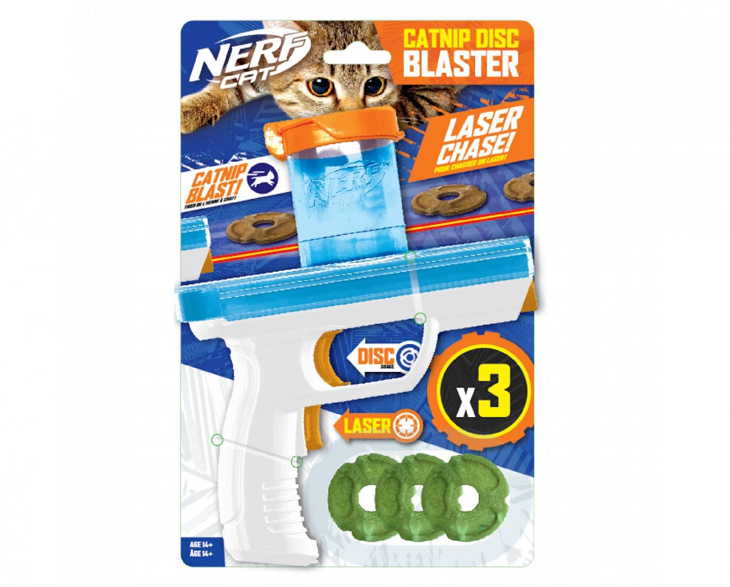 Nerf Catnip Disc Blaster Cat Toy