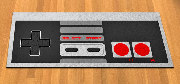 Nintendo Controller Floor Mat - NES controller door mat