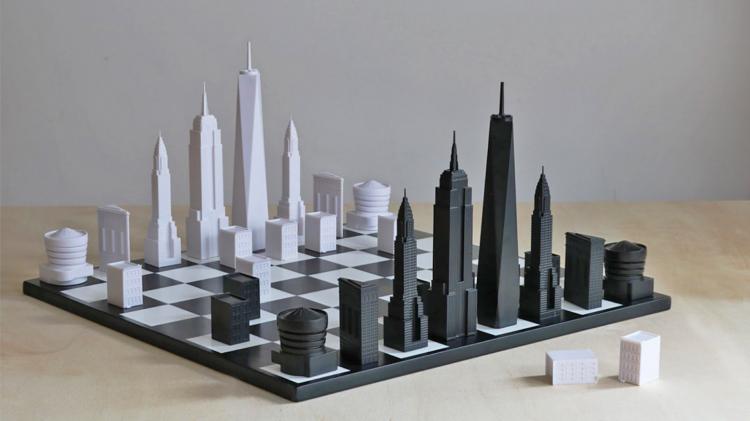 Stylish Chess Set Pieces Modeled After Iconic NYC Architecture