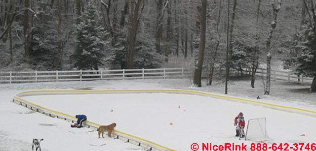 nicerink backyard ice rink kit 5562