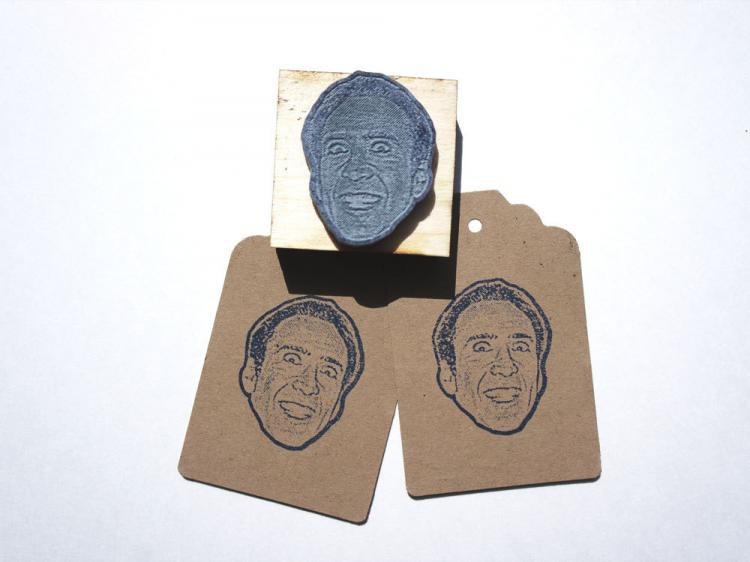 Nicolas Cage Face Stamp