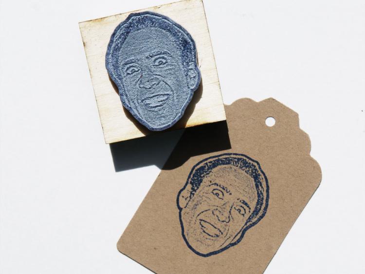 Nicolas Cage Face Stamp