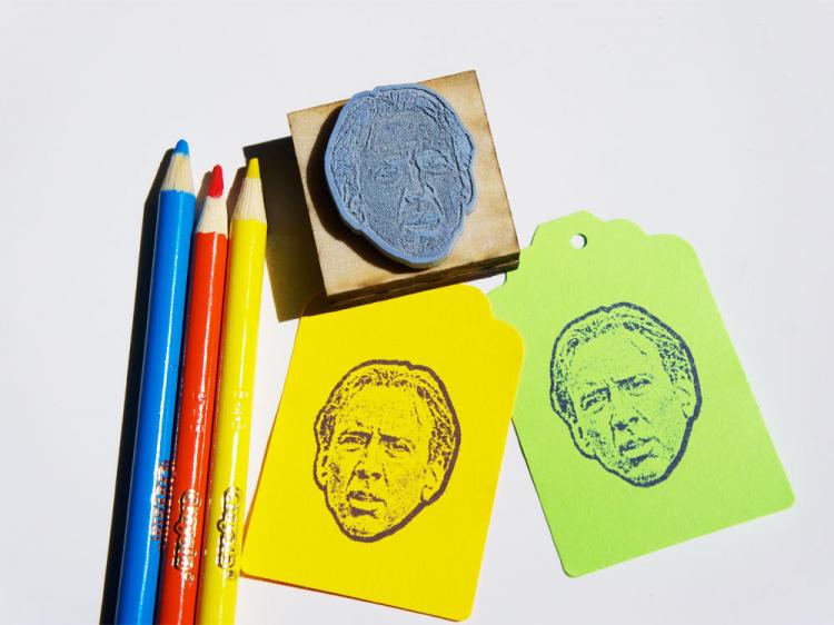 Nicolas Cage Face Stamp