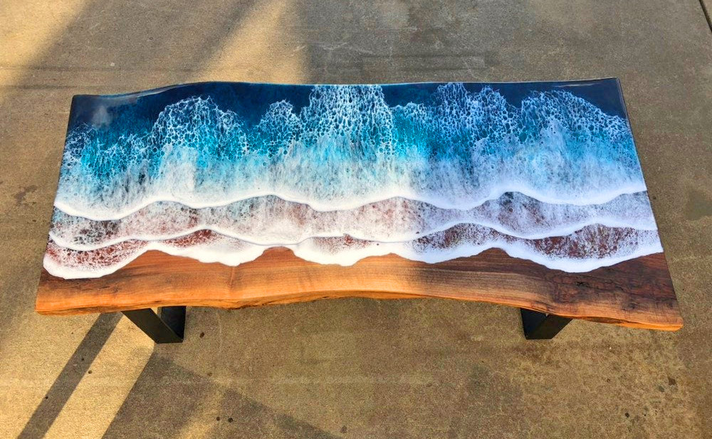 resin ocean waves