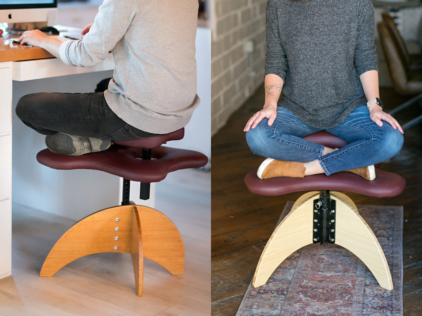 Стул можно. Стул Bamboo Soul Seat. Cross legged Soul Seat стул. Стул для скрещенных ног. Табуретка для сидения по турецки.