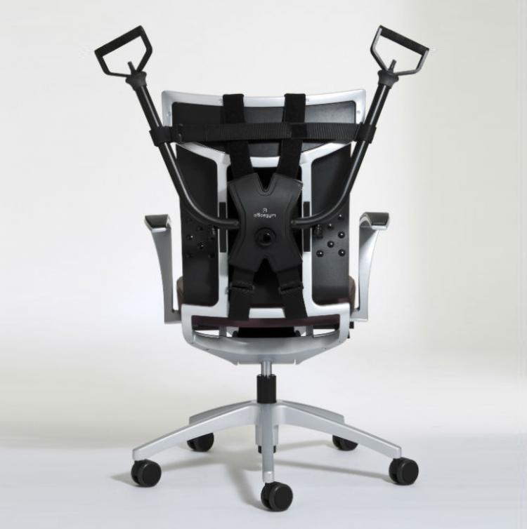 This Workout Device Attaches To Your Work Chair For Exercise At The Office