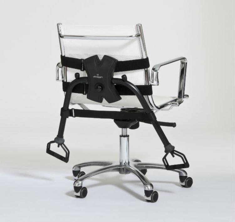 This Workout Device Attaches To Your Work Chair For Exercise At The Office