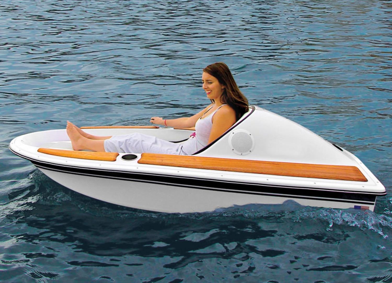 mini motorized catamaran