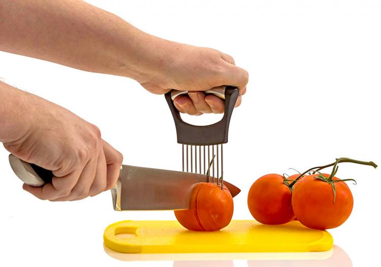 Noosa Life Onion Slicing Holder Helps Slice Onions Quickly and Easily