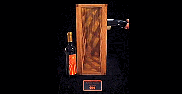 Harlequin Pinetti Optical Illusion Wooden Wine Rack - GIF