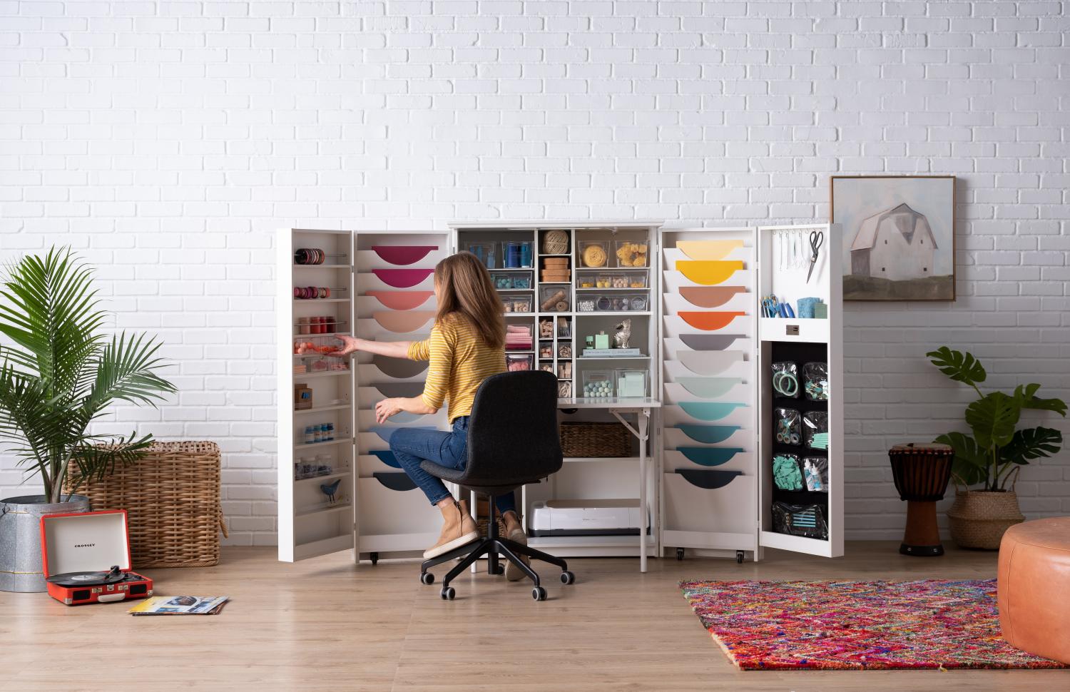  Craft Closet With Fold Out Table