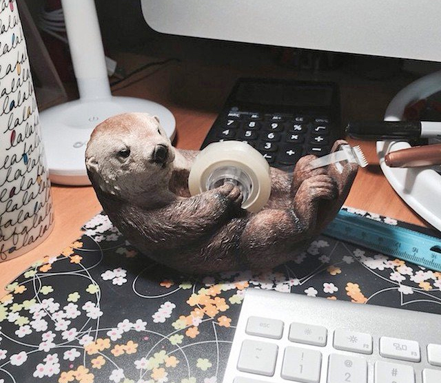 Otter Tape Dispenser: Nature's most playful animal on your desk!