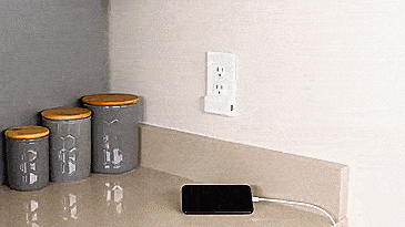 SnapPower - USB Charging Outlet Cover
