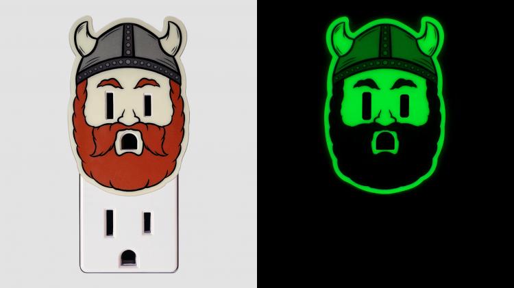 Urban Outlights - Glow-in-the-dark outlet decals - Steve Jobs outlet Decal - Outlet night-light decal