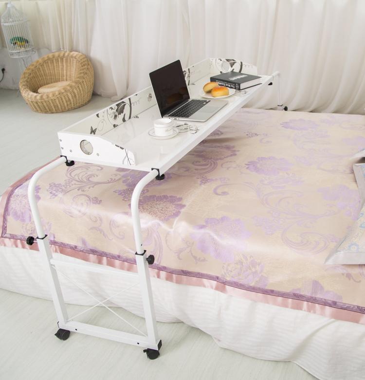 Unicoo Bed Table - Sliding Bed Desk - Rolling Bed Desk For Working and Eating In Bed