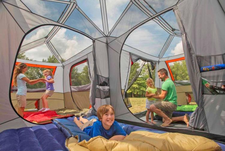 Giant camping cheap tent