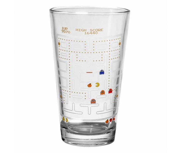 Pac-Man Tall Beverage Glass -Vintage 1980's