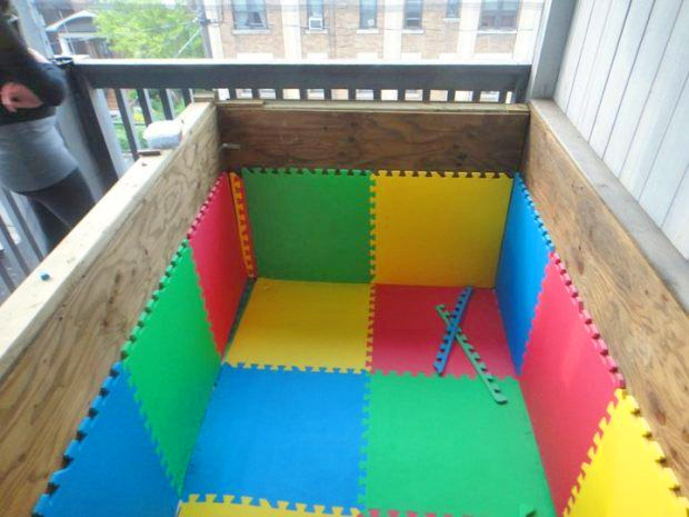 homemade ball pit for toddlers