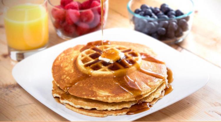 PanWaffle - Pancake and Waffle Combo Breakfast Maker - Waffle and Pancake in one