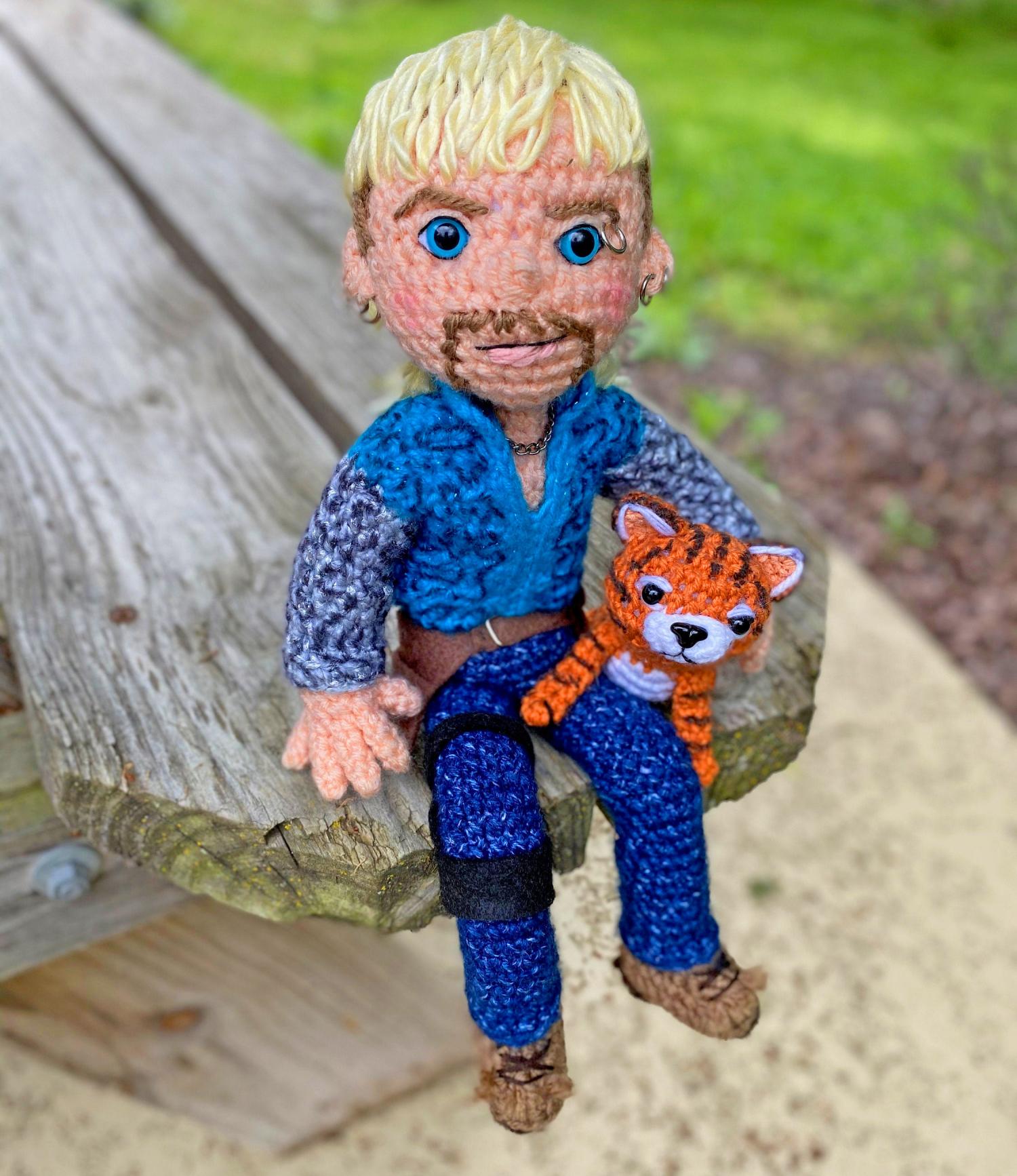 Joe Exotic Tiger King Crochet Pattern - Crochet Joe Exotic Big Cat Mullet Guy