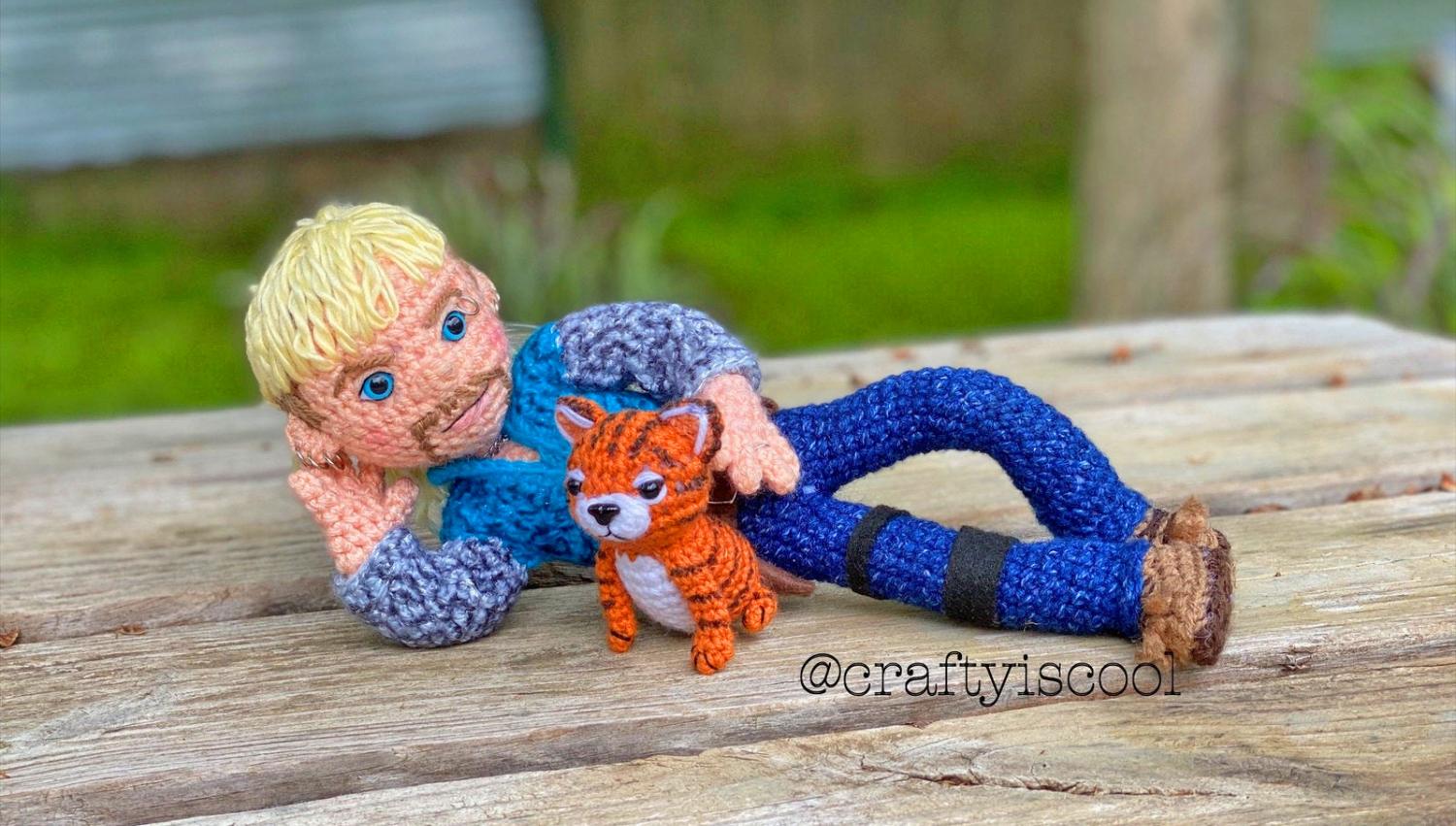 Joe Exotic Tiger King Crochet Pattern - Crochet Joe Exotic Big Cat Mullet Guy