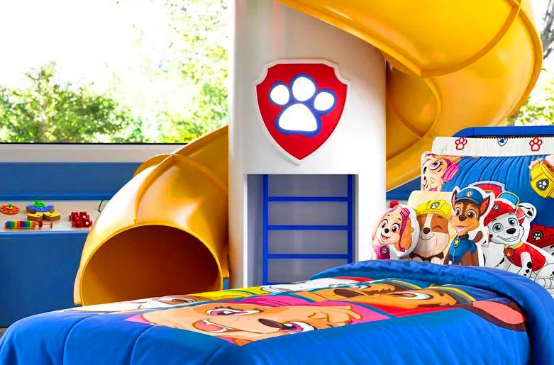 Paw Patrol Kids Bed With Giant Tower and Slide