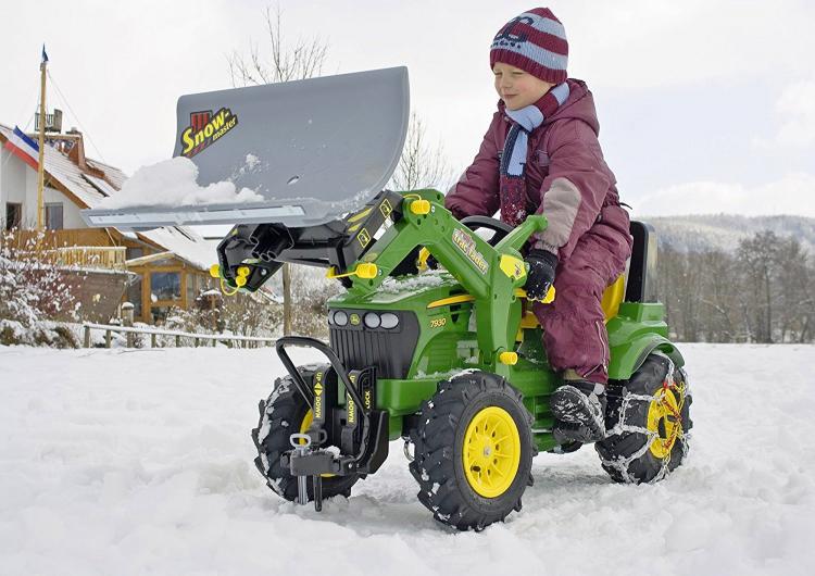Rolly Toys Pedal Powered Snow Plow - Tractor Snow plow fire brigade truck