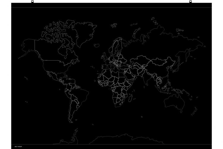 Peel Off World Travel Map - Peel Off Each Country That You Visit