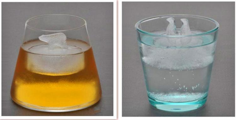 This penguin ice mold produces the coolest ice cubes north of the