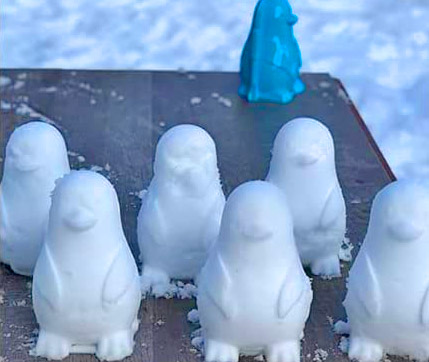 Penguin Shaped Snow Mold