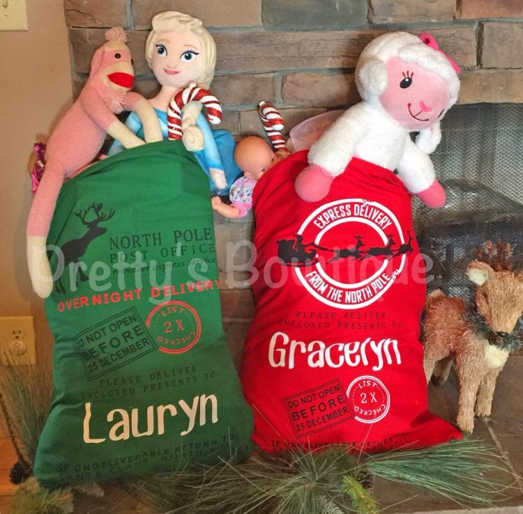 personalized gift sacks