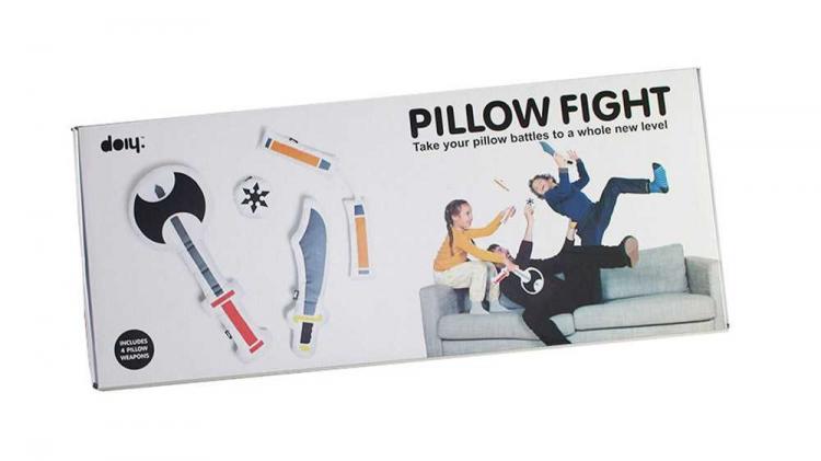 Pillow Fight Weapons - Soft weapon shaped pillows for pillow fights