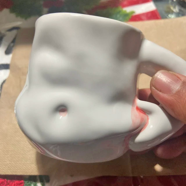 Funny Pinching Fat Belly Coffee Mug