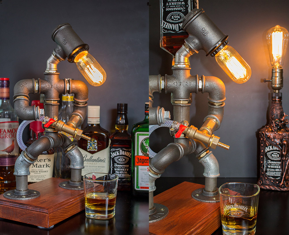 These Pipe Man Liquor Dispensers Might Be The Coolest Way To Pour